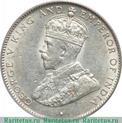 25 центов (cents) 1911 года   Британский Гондурас
