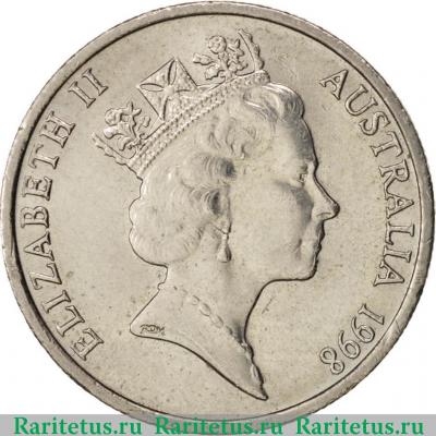 20 центов (cents) 1998 года   Австралия