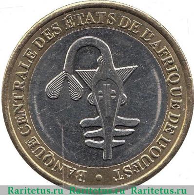 500 франков (francs) 2010 года   Западная Африка (BCEAO)