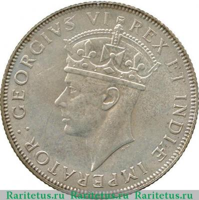 1 шиллинг (shilling) 1944 года H  Британская Восточная Африка