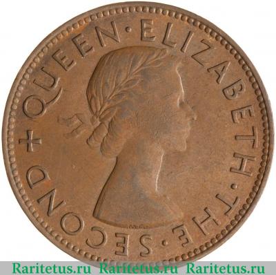1 пенни (penny) 1954 года   Новая Зеландия