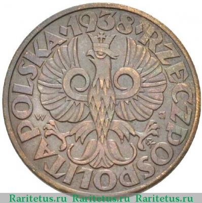 5 грошей (groszy) 1938 года   Польша