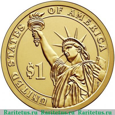 Реверс монеты 1 доллар (dollar) 2008 года P Джон Куинси Адамс США