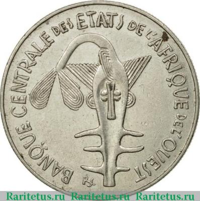 100 франков (francs) 1990 года   Западная Африка (BCEAO)