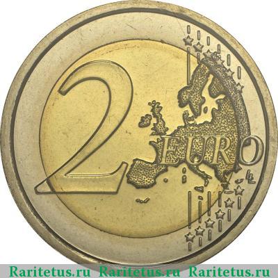 Реверс монеты 2 евро (euro) 2014 года  Пуччини Сан-Марино