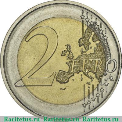 Реверс монеты 2 евро (euro) 2014 года  год фермерских хозяйств Португалия