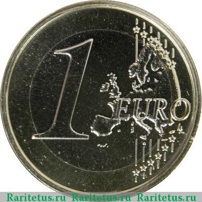 Реверс монеты 1 евро (euro) 2009 года  Португалия