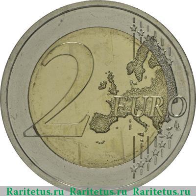 Реверс монеты 2 евро (euro) 2014 года J Нижняя Саксония Германия