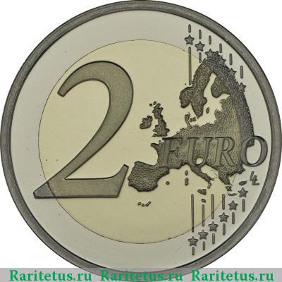 Реверс монеты 2 евро (euro) 2013 года  200 лет королевству Нидерланды