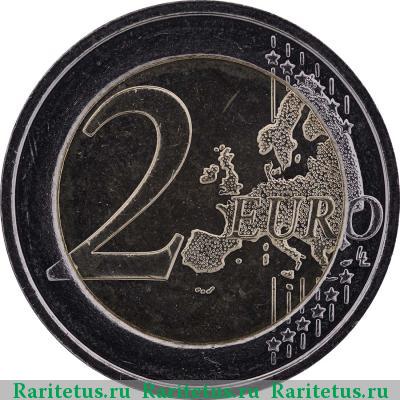 Реверс монеты 2 евро (euro) 2012 года  конкурс Елизаветы Бельгия
