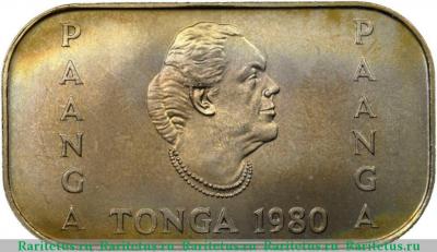 1 паанга (pa'anga) 1980 года   Тонга