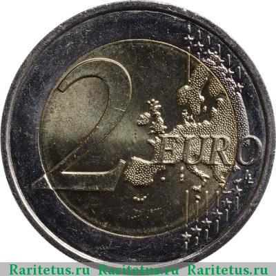 Реверс монеты 2 евро (euro) 2012 года  Монако
