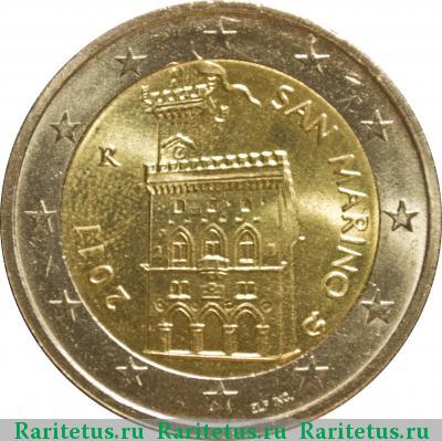2 евро (euro) 2011 года  Сан-Марино
