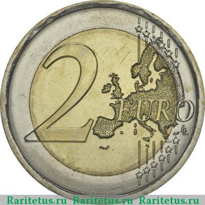 Реверс монеты 2 евро (euro) 2014 года  Галилео Галилей Италия