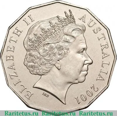 50 центов (cents) 2001 года  Виктория Австралия