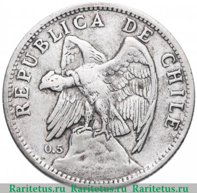 1 песо (peso) 1925 года   Чили