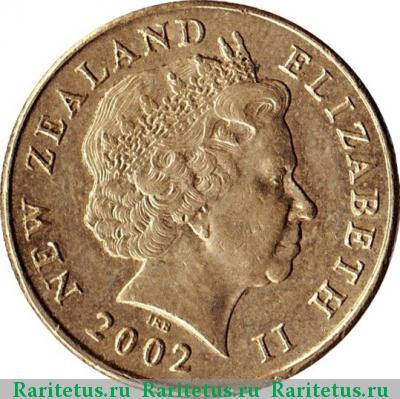 1 доллар (dollar) 2002 года  Новая Зеландия