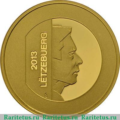 10 евро (euro) 2013 года  Золотая дама Люксембург proof