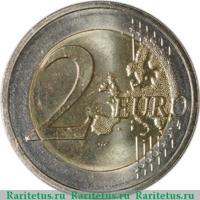 Реверс монеты 2 евро (euro) 2011 года  герцог Жан Люксембург