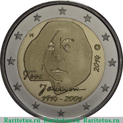 2 евро (euro) 2014 года  Туве Янссон Финляндия