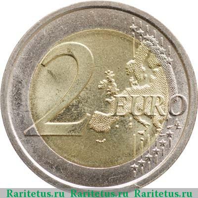 Реверс монеты 2 евро (euro) 2008 года  права человека Италия