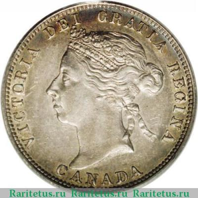 25 центов (квотер, cents) 1892 года   Канада