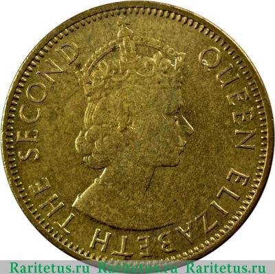 1/2 пенни (half penny) 1963 года   Ямайка