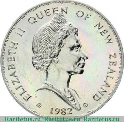 1 доллар (dollar) 1982 года   Новая Зеландия