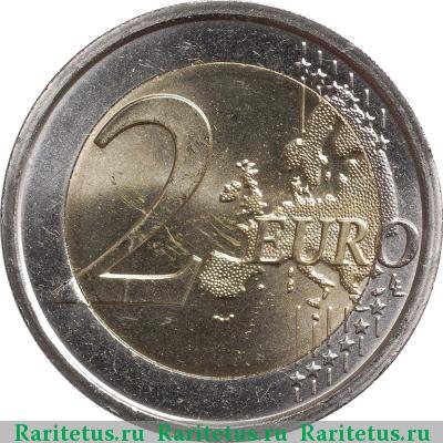 Реверс монеты 2 евро (euro) 2011 года  Джорджо Вазари Сан-Марино