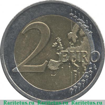 Реверс монеты 2 евро (euro) 2009 года  Бархатная революция Словакия