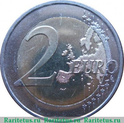 Реверс монеты 2 евро (euro) 2009 года  10 лет союзу, Словения