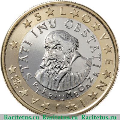 1 евро (euro) 2007 года  Словения
