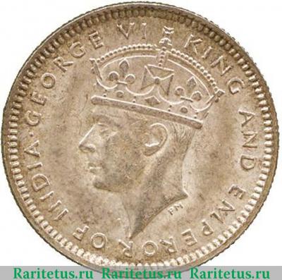 10 центов (cents) 1943 года   Британский Гондурас