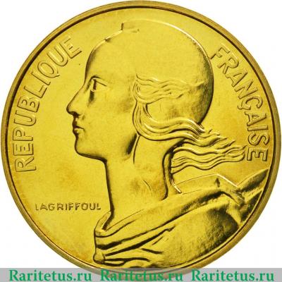 10 сантимов (centimes) 1986 года   Франция