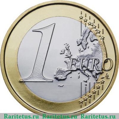 Реверс монеты 1 евро (euro) 2014 года  Ватикан
