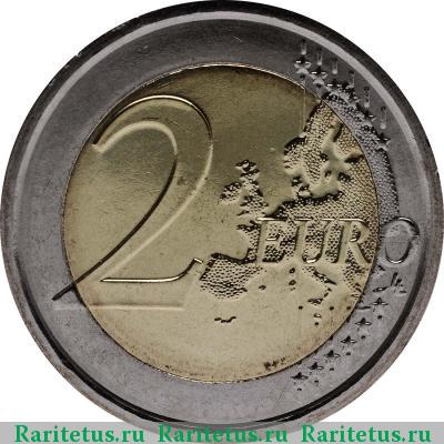 Реверс монеты 2 евро (euro) 2012 года  встреча семей Ватикан