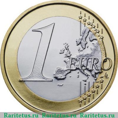 Реверс монеты 1 евро (euro) 2008 года  Кипр