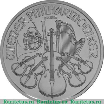 Реверс монеты 1,5 евро (euro) 2015 года  филармоникер Австрия