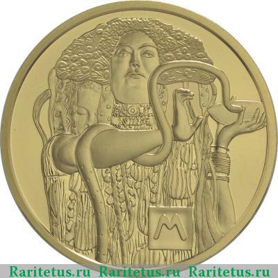 Реверс монеты 50 евро (euro) 2015 года  Медицина Австрия proof