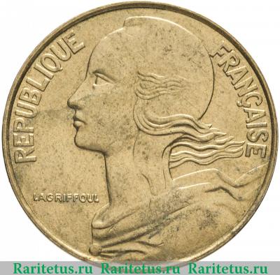 20 сантимов (centimes) 1997 года   Франция