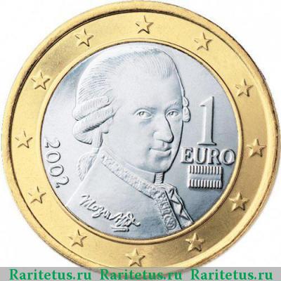 1 евро (euro) 2002 года  Австрия