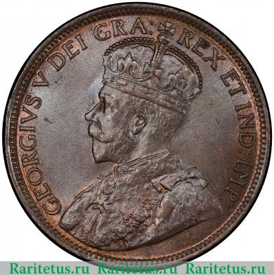 1 цент (cent) 1915 года   Канада