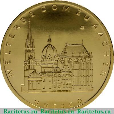 Реверс монеты 100 евро (euro) 2012 года  Ахенский собор Германия