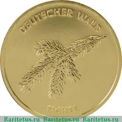 Реверс монеты 20 евро (euro) 2012 года  ель