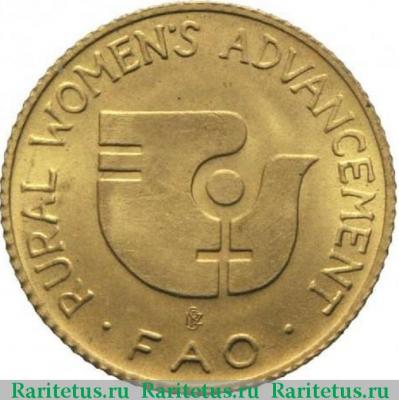Реверс монеты 10 паанга (pa'anga) 1980 года   Тонга