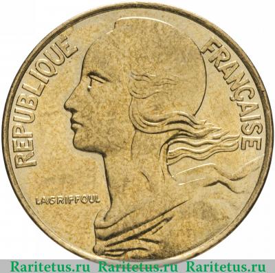 20 сантимов (centimes) 2000 года   Франция