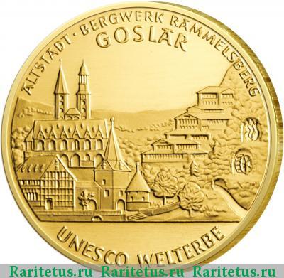 Реверс монеты 100 евро (euro) 2008 года  Гослар Германия
