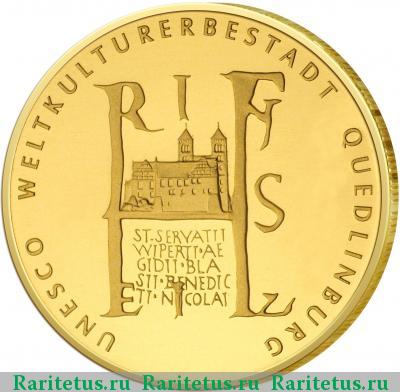 Реверс монеты 100 евро (euro) 2003 года  Кведлинбург Германия