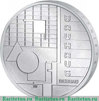 Реверс монеты 10 евро (euro) 2004 года A Баухауз Германия