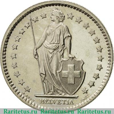 2 франка (francs) 1982 года   Швейцария